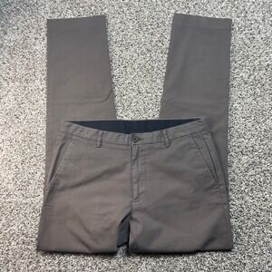 Bonobos Men's 31x31 Slim Fit Dress Pants Brown Flat Front Stretch Chino Casual